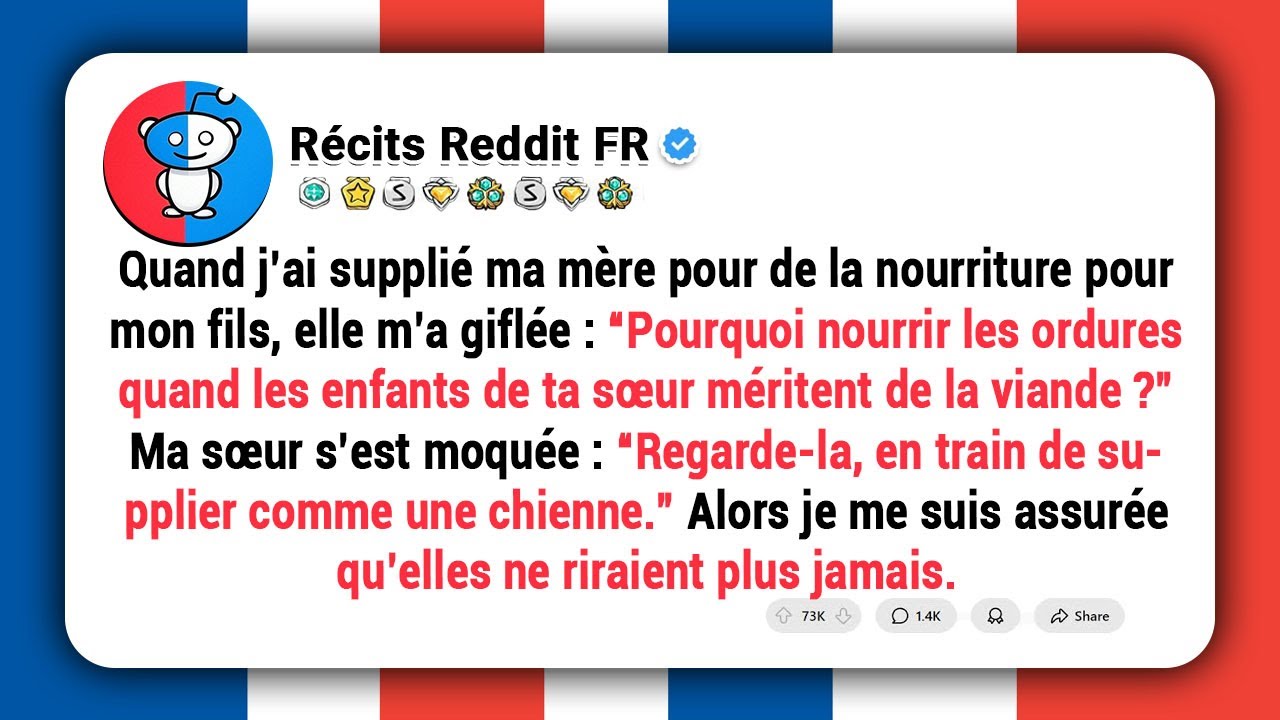 J’ai supplié ma mère de me donner de la nourriture pour mon fils elle m’a giflée: “Les enfant de ta