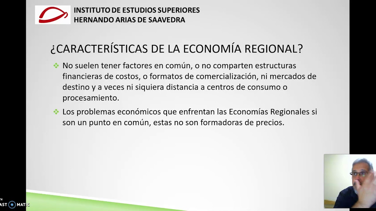 Economia Regional y procesos productivos