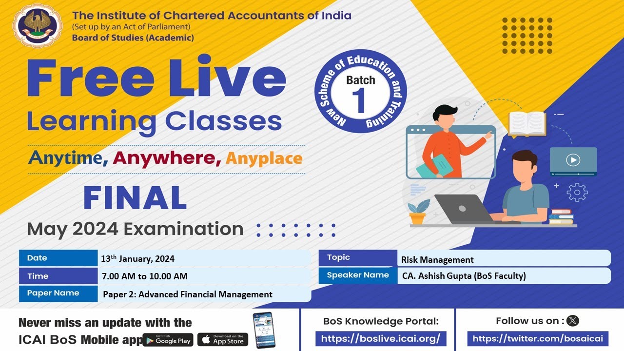 Final Paper 2: AFM | Topic: Risk Management | Session 1 | 13 Jan, 2024