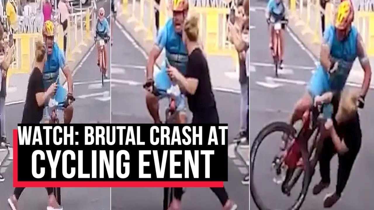 On Camera: Brutal Crash As Fan Runs Into Cyclist During Race In Spain | Cobrapost