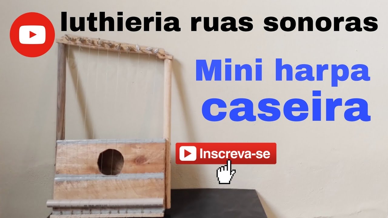 Mini harpa caseira
