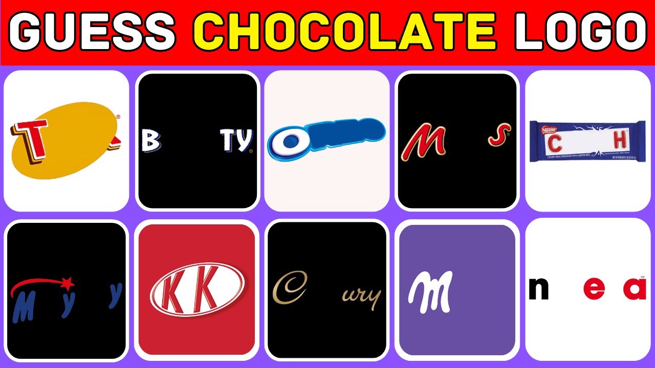 Guess the Chocolate Brand Logo Quiz   🍫 | Fun Chocolate Logo Challenge
