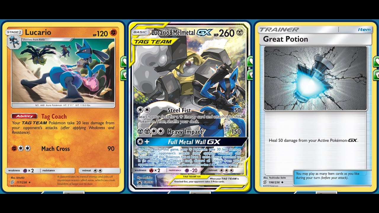Heavy Shield LUCARIO & MELMETAL GX Deck, Way TOO Protected Against 2 Hit Decks