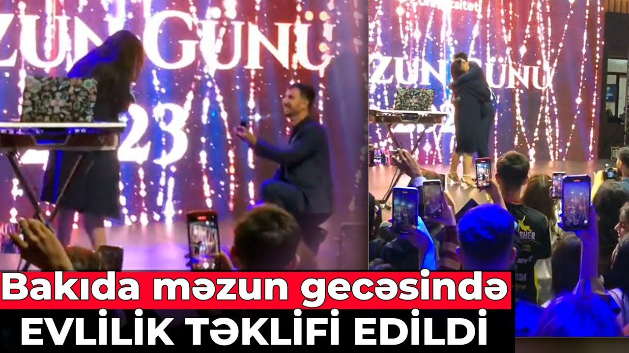 Bakıda məzun gecəsində EVLİLİK TƏKLİFİ EDİLDİ