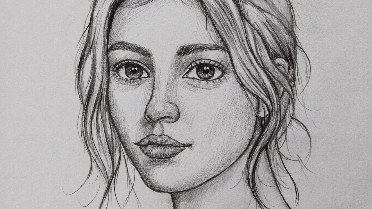 How to draw a Girl's Face using Loomis Method   step by step Easily Perfect Proportions