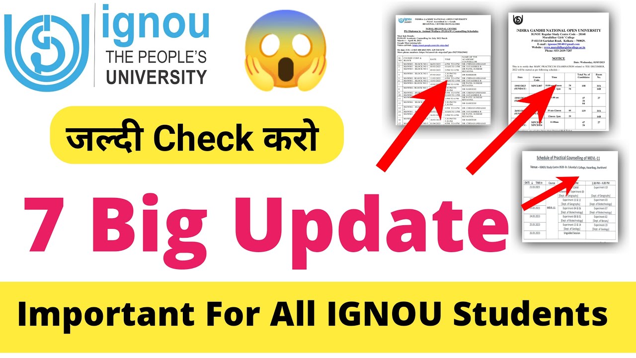 IGNOU 7 Big Update Important For All IGNOU Students | IGNOU Update_36th Convocation Digital Degree