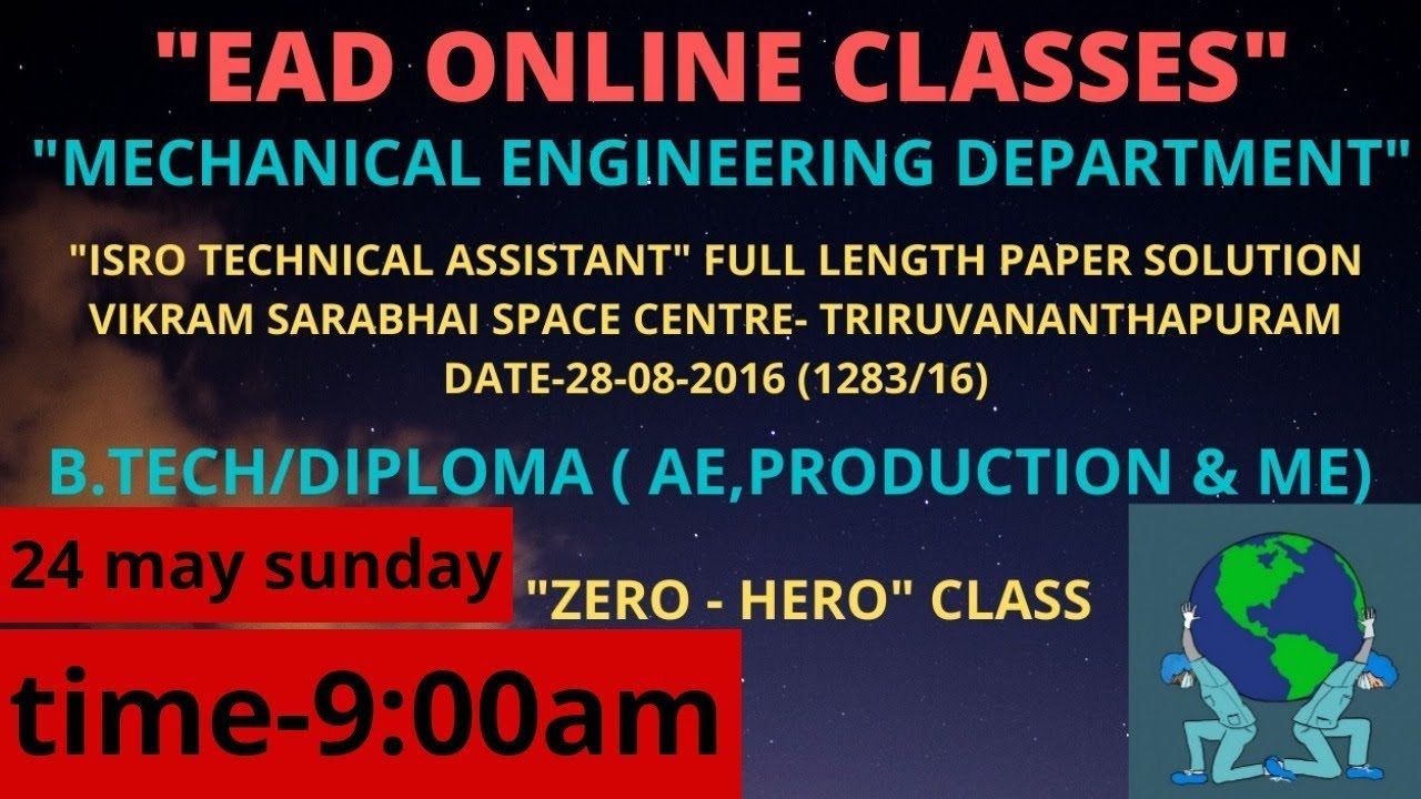 Isro Technical Assistant | full length Paper Solution| by rajkumar sir