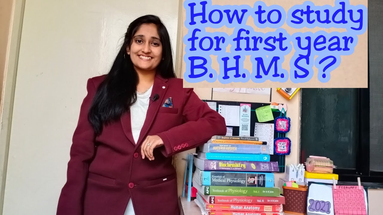 How to study for 1st year B. H. M. S. , book reference, marks distribution