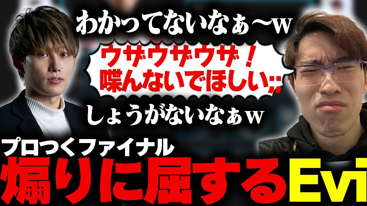 ウザすぎるらいじんに泣くEvi  プロつく game final【らいじん/えびンモ】