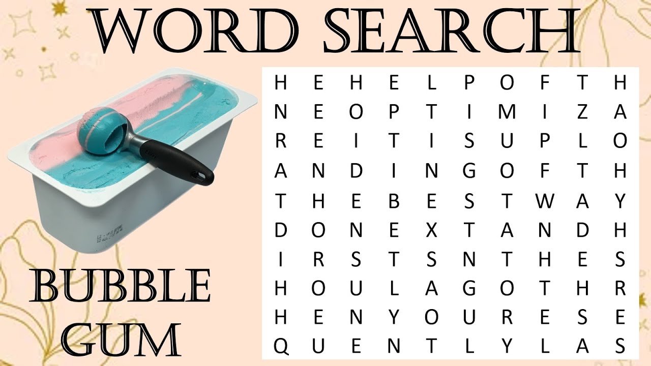 Word Search | 🍦 Word Puzzle Challenge: Ice Cream Flavours Edition! | Sweet Fun for All Ages 🍨