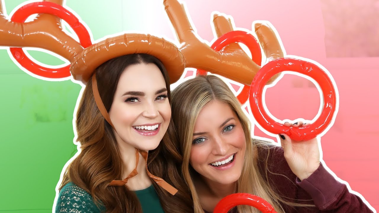 TRYING THE REINDEER TOSS GAME w/ iJustine!