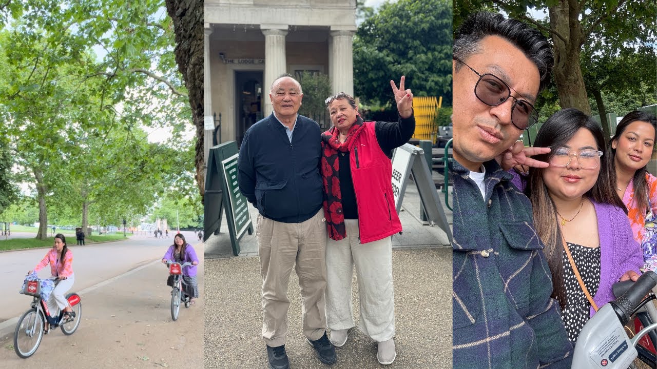 Finally Baje & Bajai sanga London Outing + Hyde Park Cycling 😍