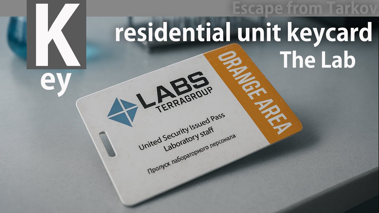 [Escape from Tarkov]  TerraGroup Labs residential unit keycard spawn Locations ( res unit key )