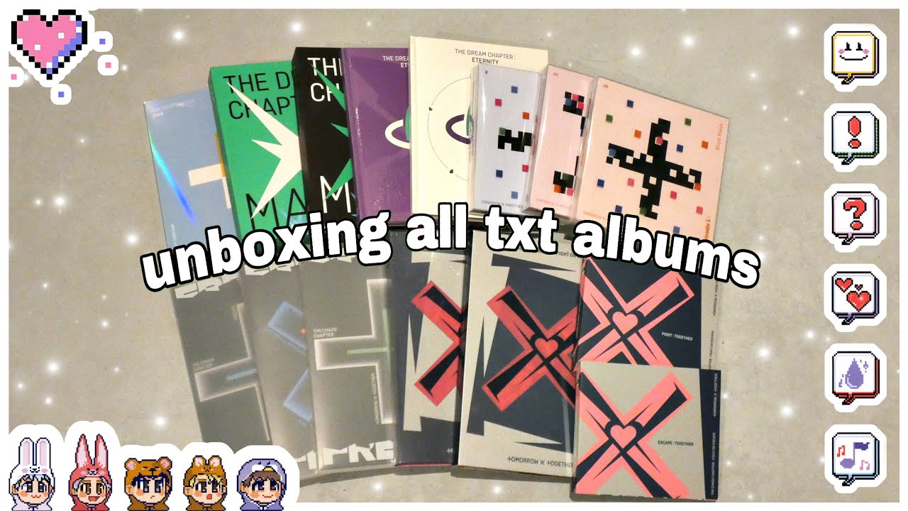 i have no self control and bought all txt albums ✧ big txt album haul/unboxing