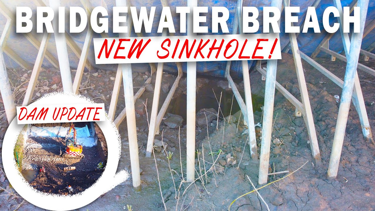 ANOTHER SINKHOLE AT THE BRIDGEWATER CANAL BREACH! EARTH DAM UPDATE - 28th of Jan