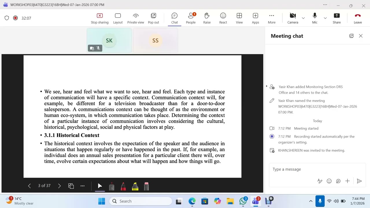 AIOU 6470 English III Unit 3 The importance Of Context in Communication