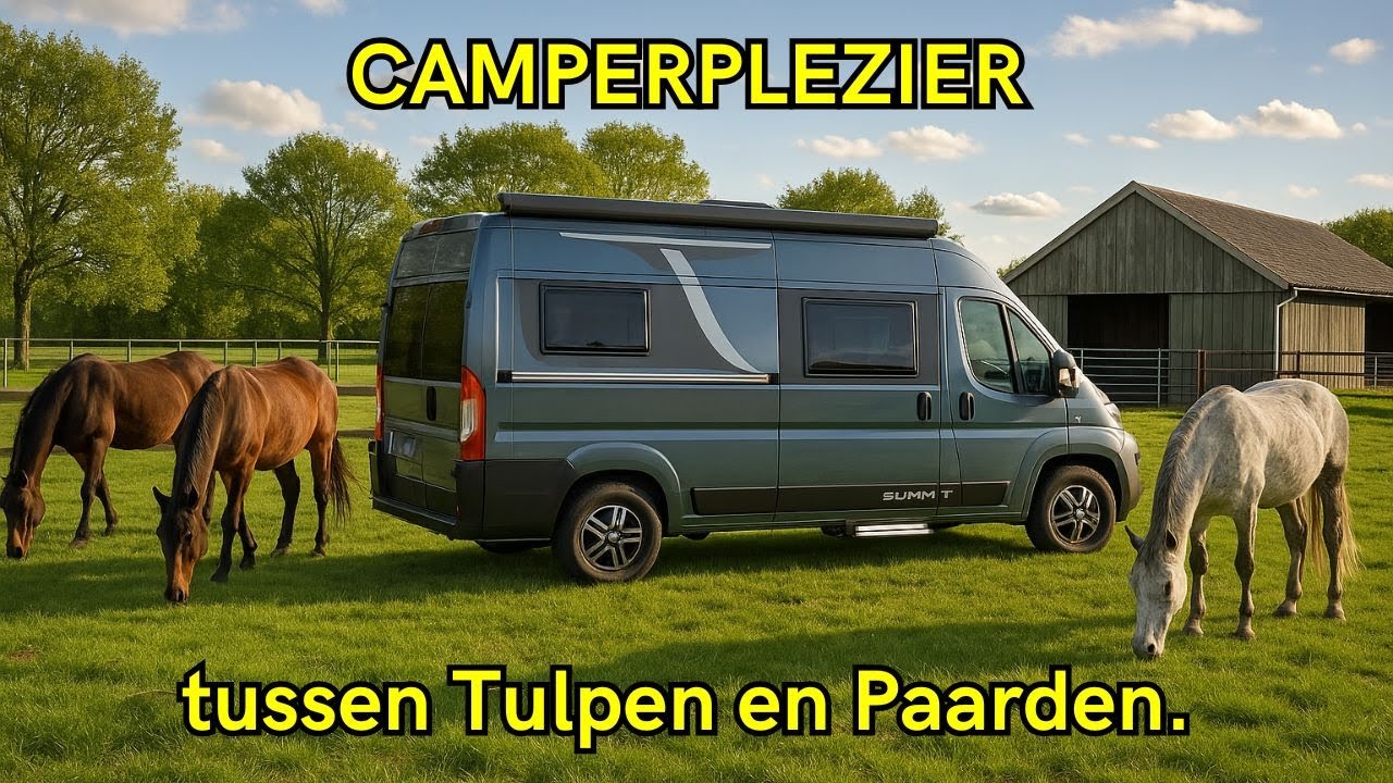 🎥 Camperplezier tussen Tulpen en Paarden – Paasweekend in Noord-Holland 🌷🐴