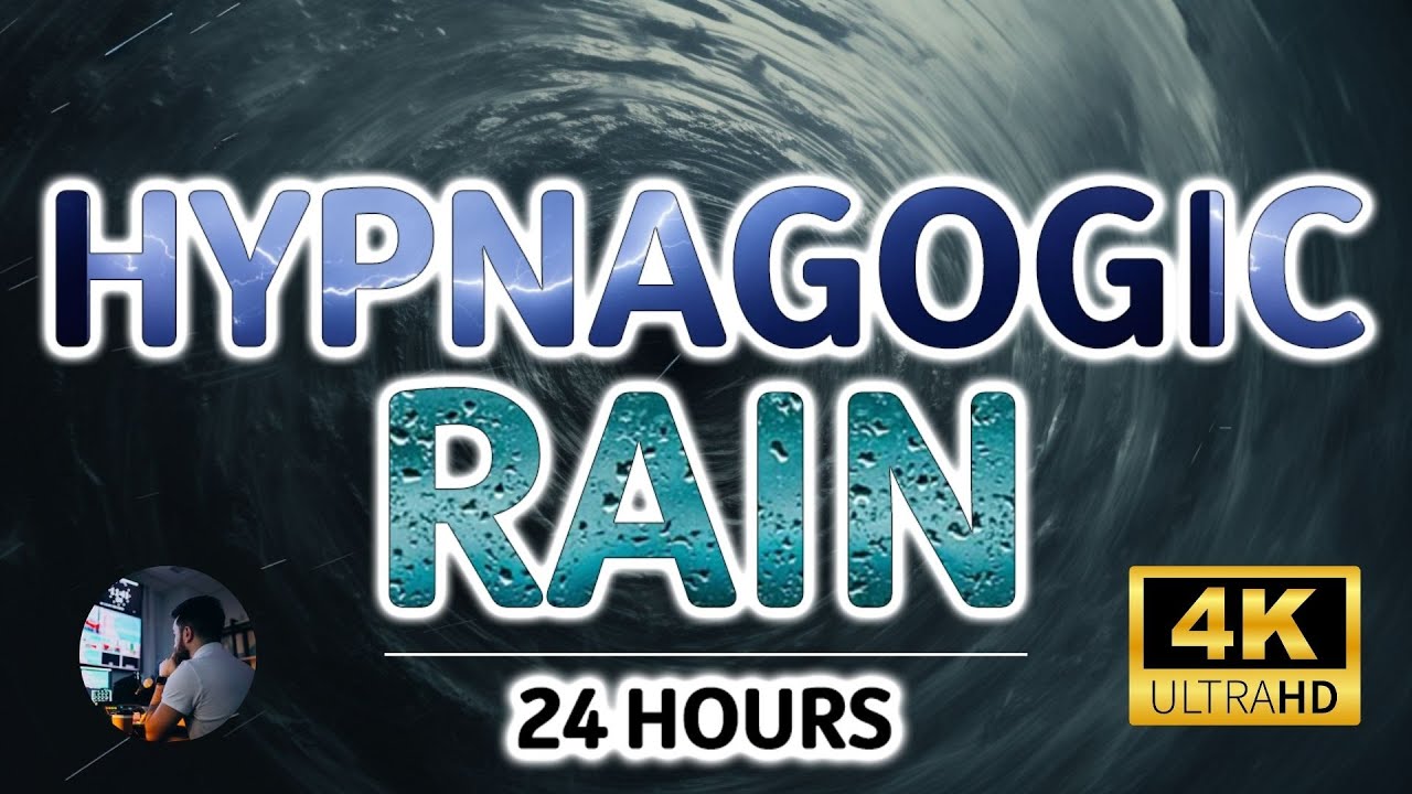 Soothing Hypnagogic Rain | Nervous System Reset | 24 Hours | Sleep, Focus & Tinnitus Relief