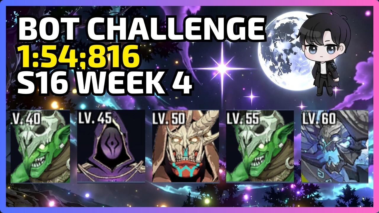 Rank 1 🥇 - Battlefield of Time Challenge 1:54;816 🥇 - Season 16 Week 4 | Solo Leveling:Arise