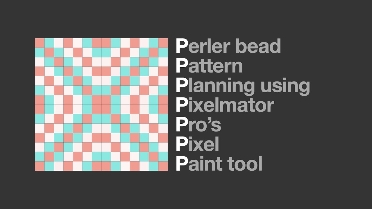 Perler Bead Pattern Planning Using Pixelmator Pro's Pixel Paint Tool