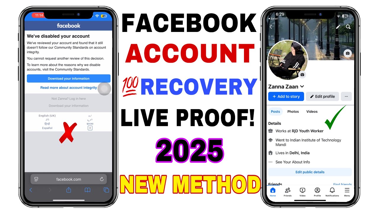 Facebook Disabled Account Recovery 2025 | New Appeal Method | 100% Working Live Proof
