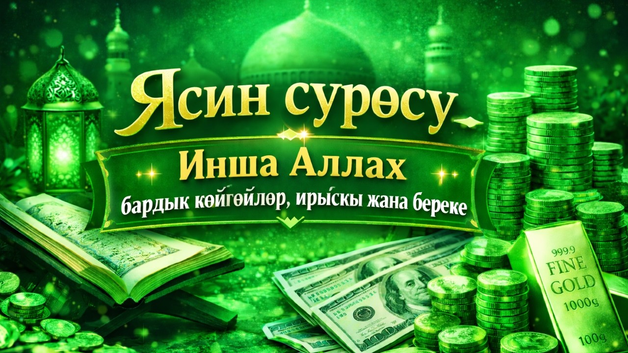 Ясин сүрөсү – Инша Аллах бардык көйгөйлөр, ырыскы жана береке
