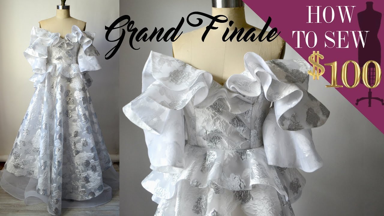 $100 Wedding Gown Sewing Challenge (EP: 09 GRAND FINALE)
