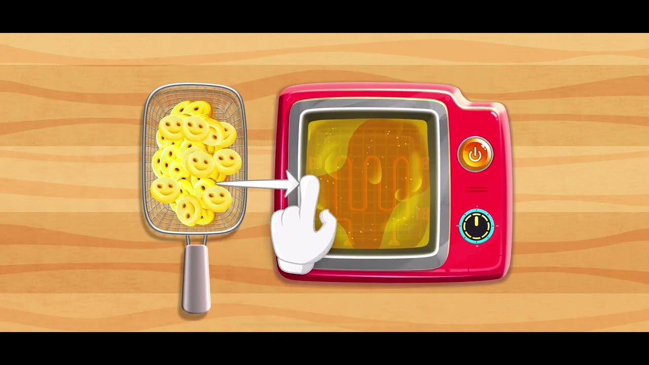 Making potato smiles in Kiddopia