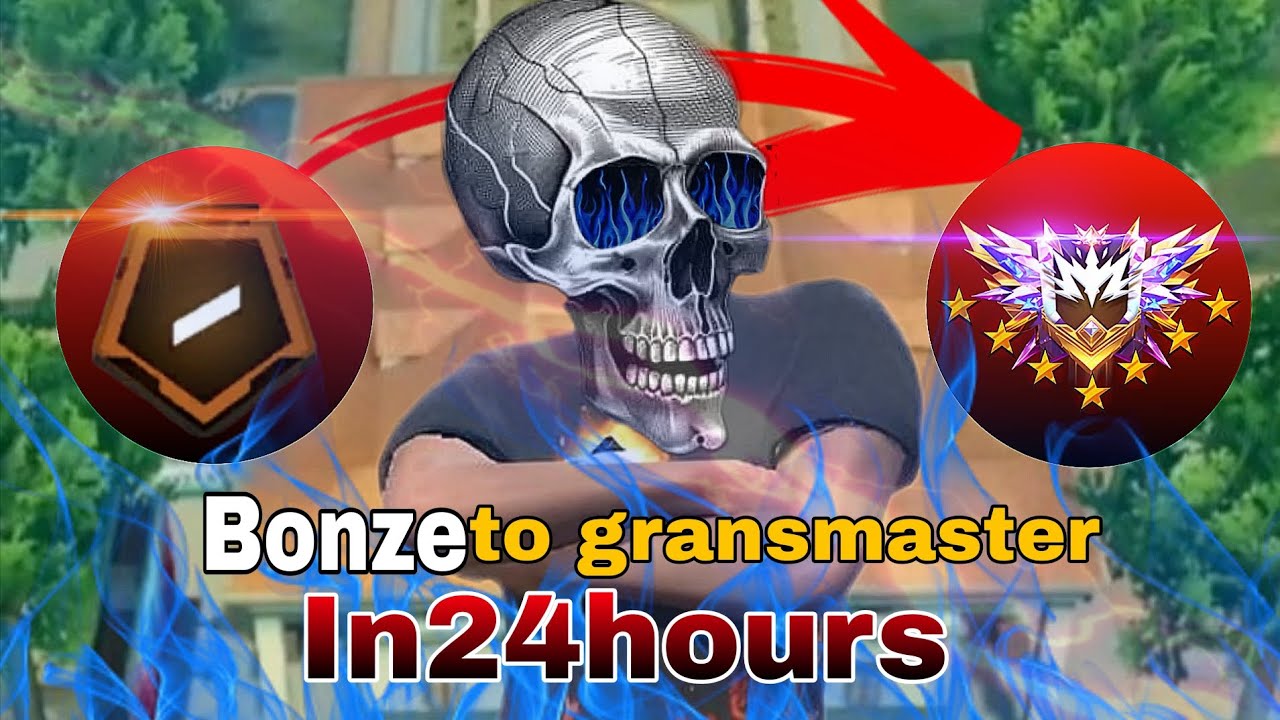 Broze to grandmaster push //IN 24hours ☠️Rank push broze to grand master☠️