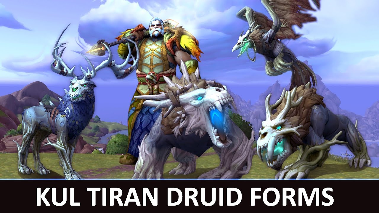 Kul Tiran Druid Forms | Animations and Variation | Battle for Azeroth