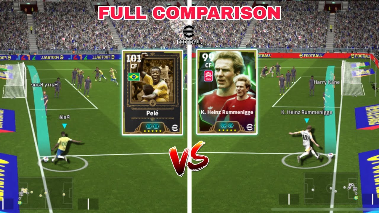 King Pele Vs Epic Rummenigge | Full Comparison | who is best? | efootball 2025 mobile
