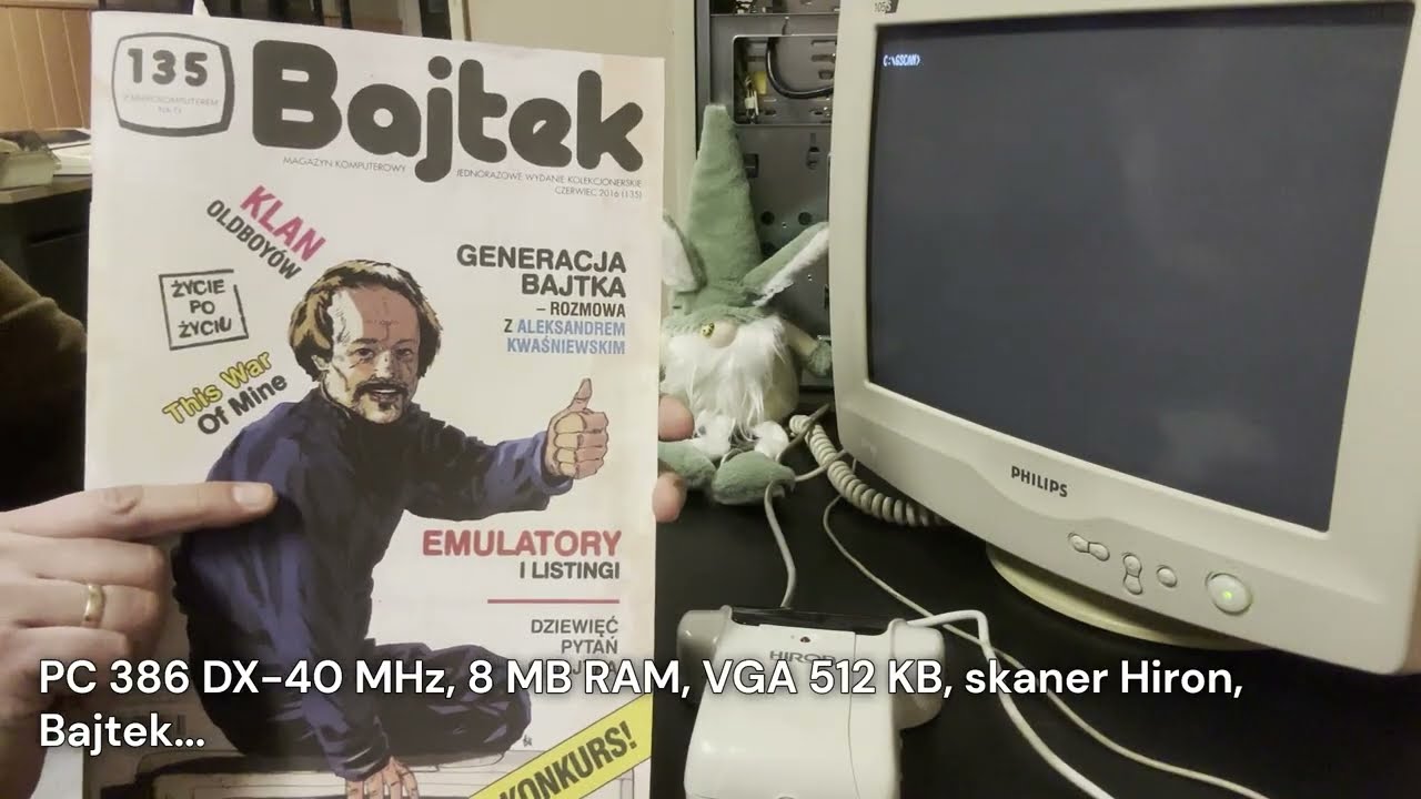 Retro skaner ręczny Hiron (256 odcieni szarości) TEST #retro