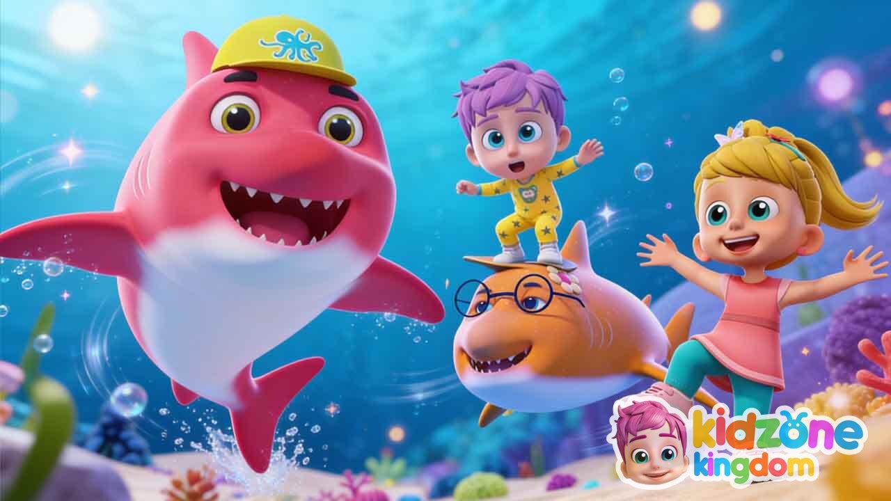 Baby Shark | Mommy Song | Детские стишки и песенки | KidZone Kingdom #детскиестишки #песнидлямалышей
