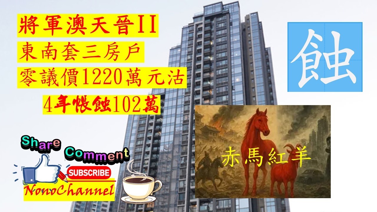 【二手樓市】【蝕讓成交】將軍澳站天晉套三房11年持貨帳賺385萬；兩房4年帳蝕逾百萬。區內多個屋苑錄得蝕讓成交，將軍澳成為蝕讓重災區，您點睇？