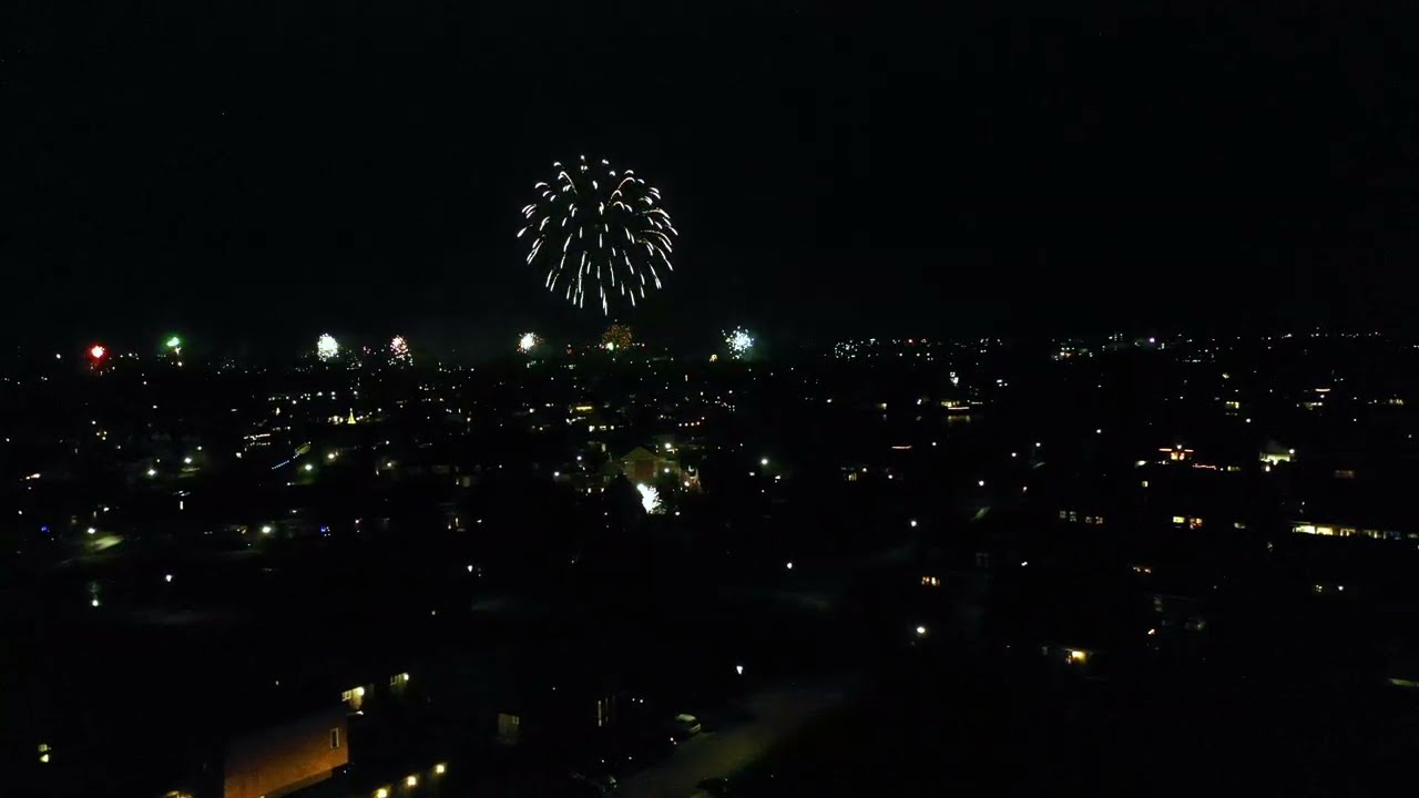 Joure from Above | Fireworks & Drone Footage | New Year 2025&ndash;2026
