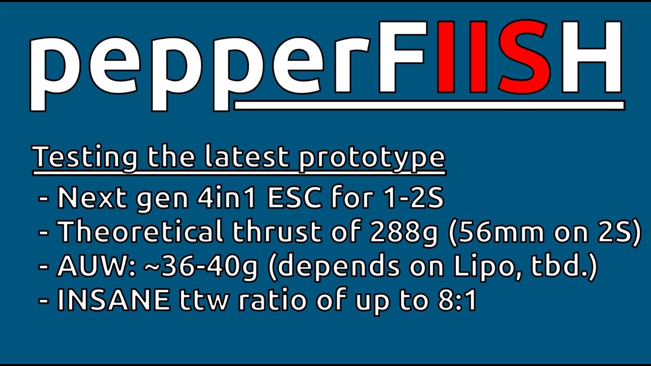 pepperFIISH - Thrust test of the 2S version