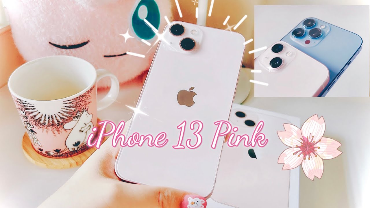 Iphone 13 PINK Unboxing & comparison - so beautiful!