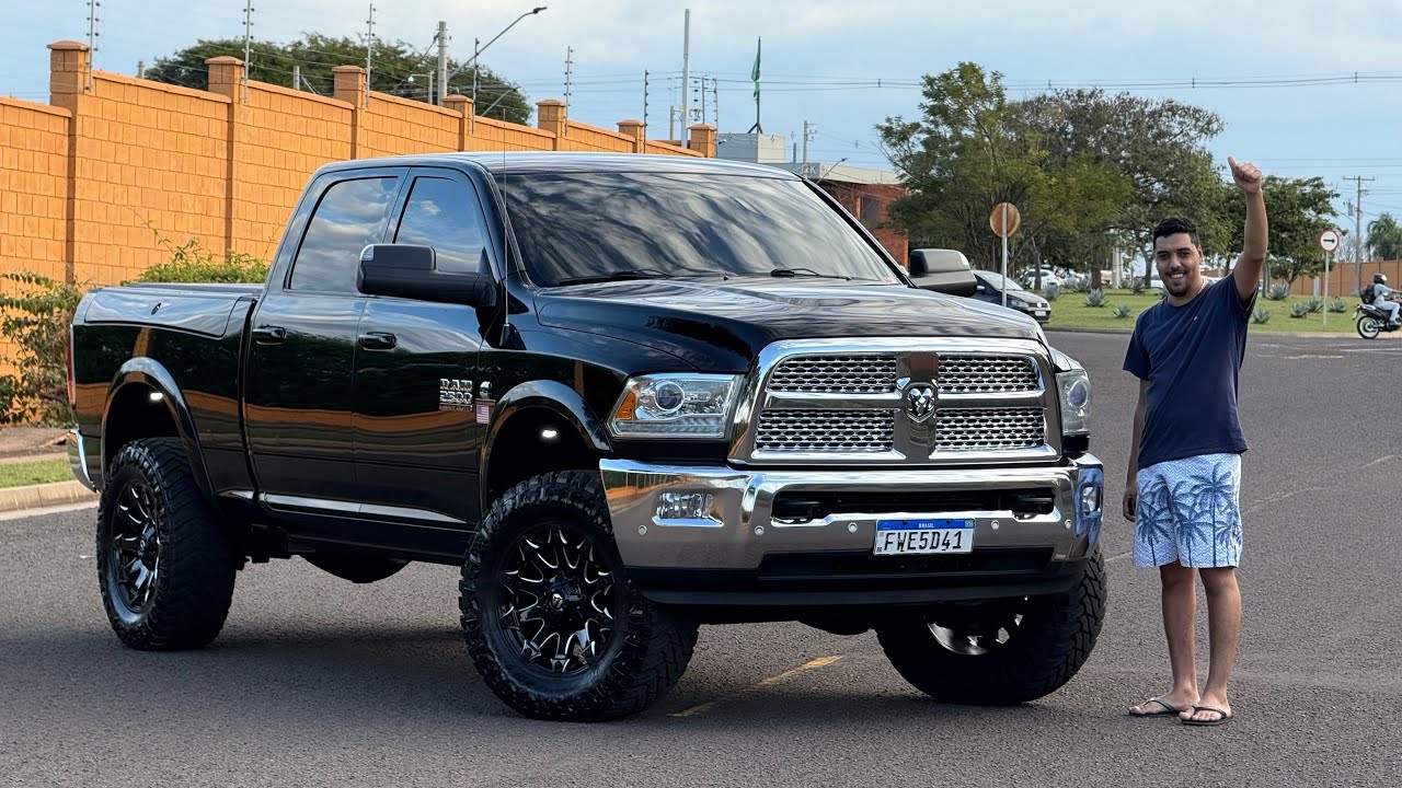 ELE TROCOU UMA HILUX 2010 POR UMA DODGE RAM 2016 MUITO NOVA - SONHO REALIZADO