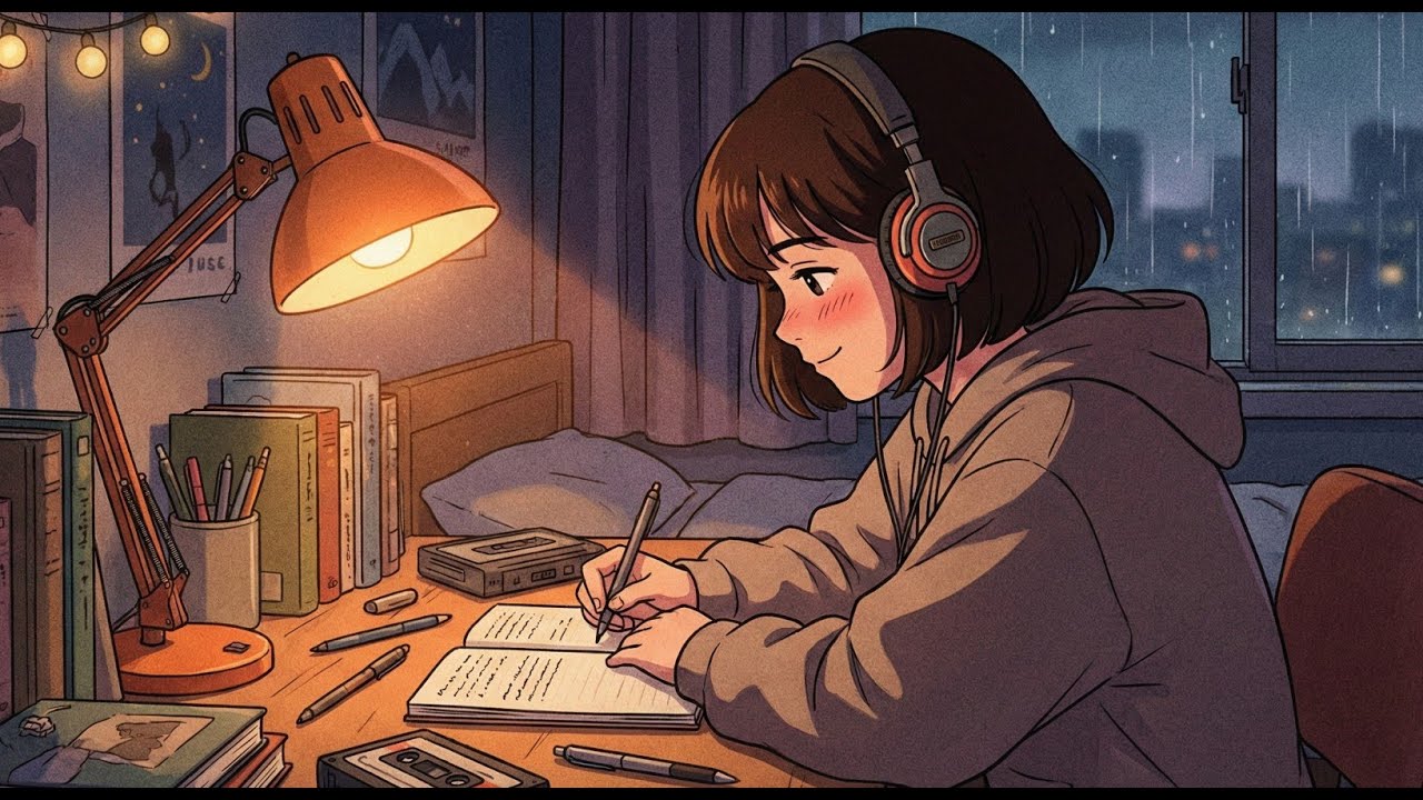 Late Night Lo-Fi for Writing ✍️ | Warm Desk, No Distractions