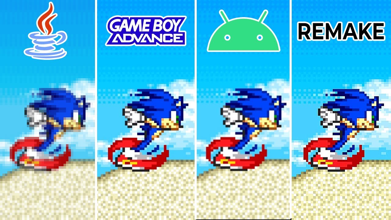 Sonic Advance (2001) Java vs GBA vs Android vs Fan Remake (Which One is Better?)