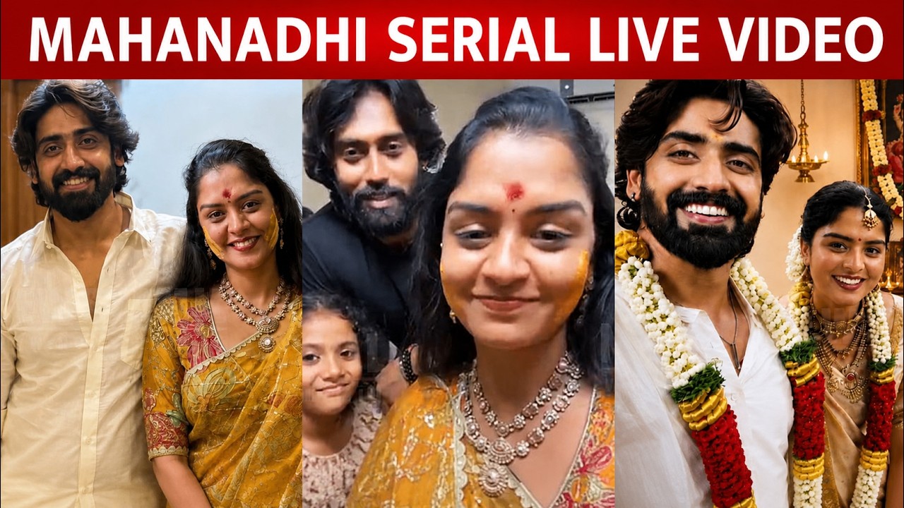 Mahanadhi Serial Kaveri & Vijay Live Video after Last day shooting 🥲| Emotional Speech |Making Video