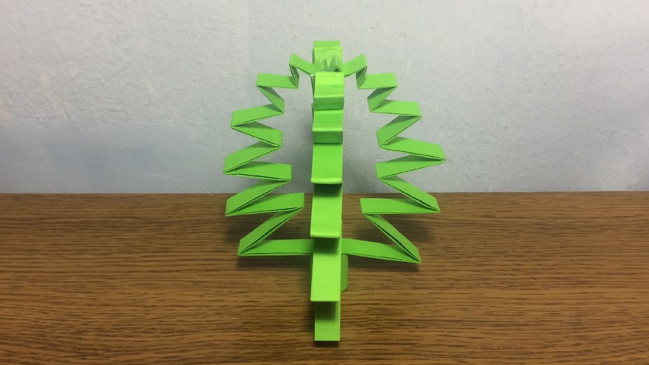 3D Origami Christmas Tree from Paper 🎄✨ | Step by Step DIY Paper Craft