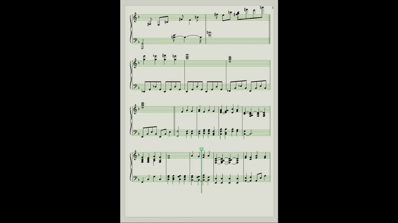 Ryuichi Sakamoto Epilogue（YMO） Piano Solo （DAW COPY）with SCORE 坂本龍一エピローグ ピアノソロ スコア