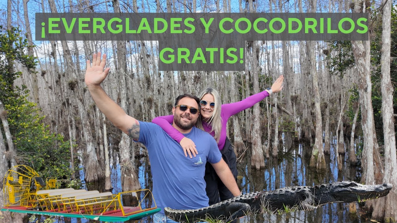 ¡EVERGLADES Y COCODRILOS GRATIS! | De viaje con Ale y Mich