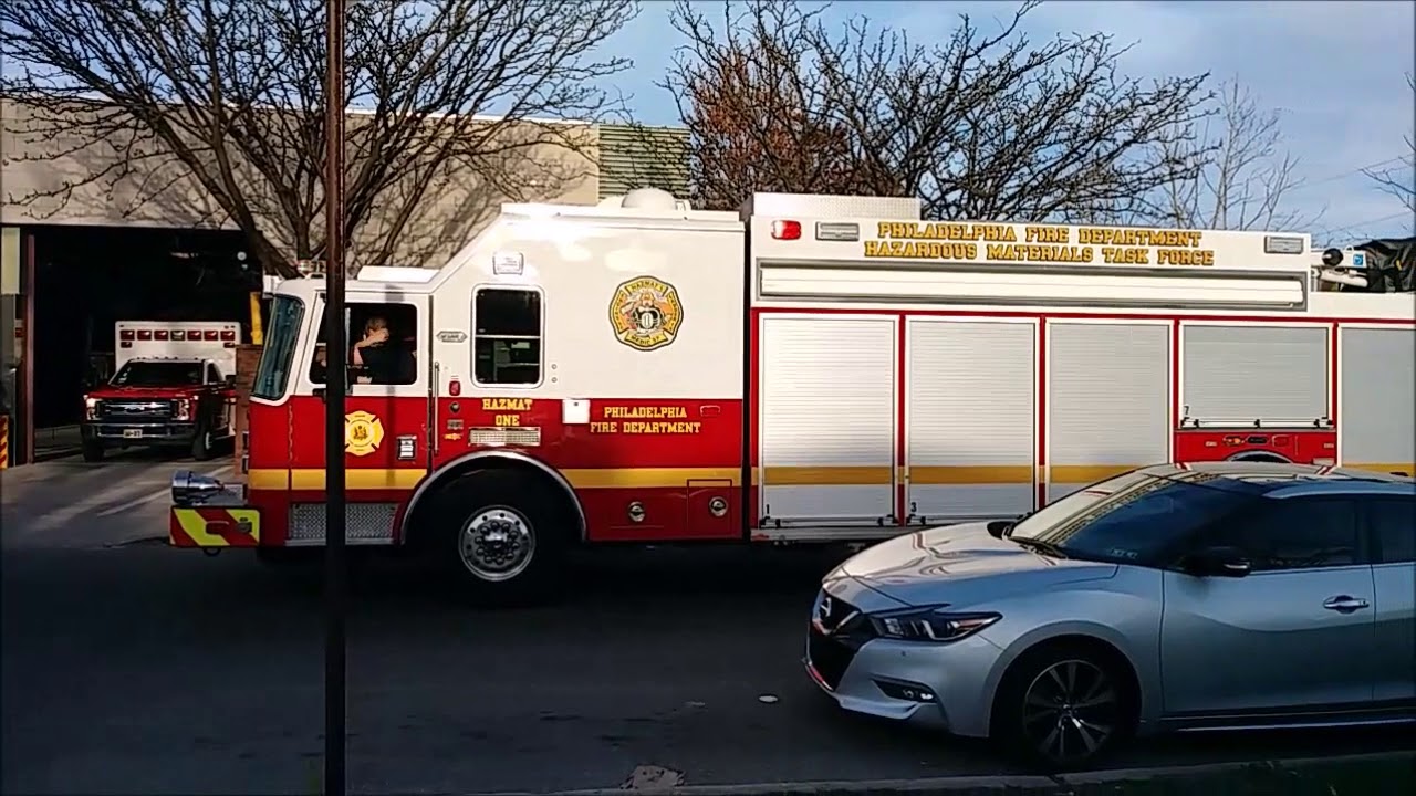 Philadelphia Fire Department Hazmat Task Force Returning to Quarters