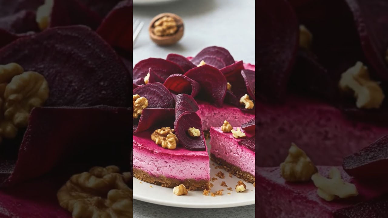 Cheesecake de Remolacha&hellip; &iexcl;lo dulce y raro juntos! 🍰😜