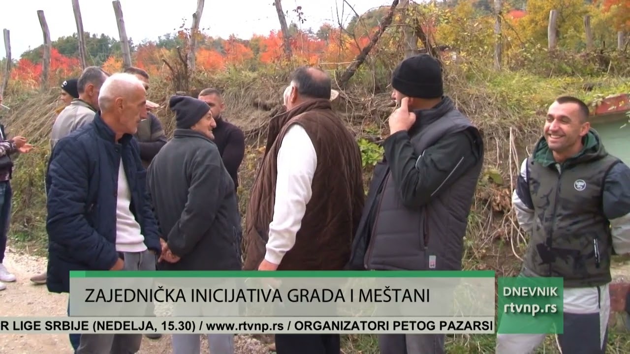 Grad Novi Pazar i meštani zajedno grade put u Kruševu