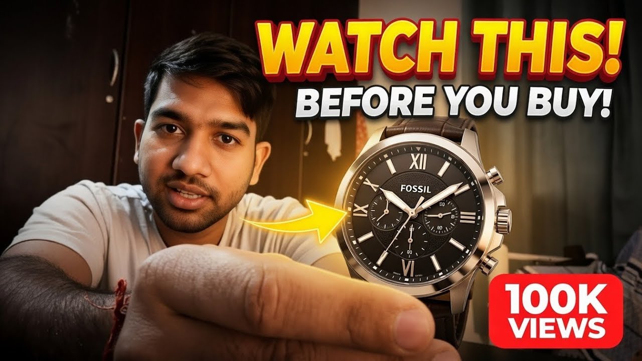 Fossil Chronograph Watch Unboxing from Noon – Got it SUPER CHEAP in Kuwait 2026! 😳