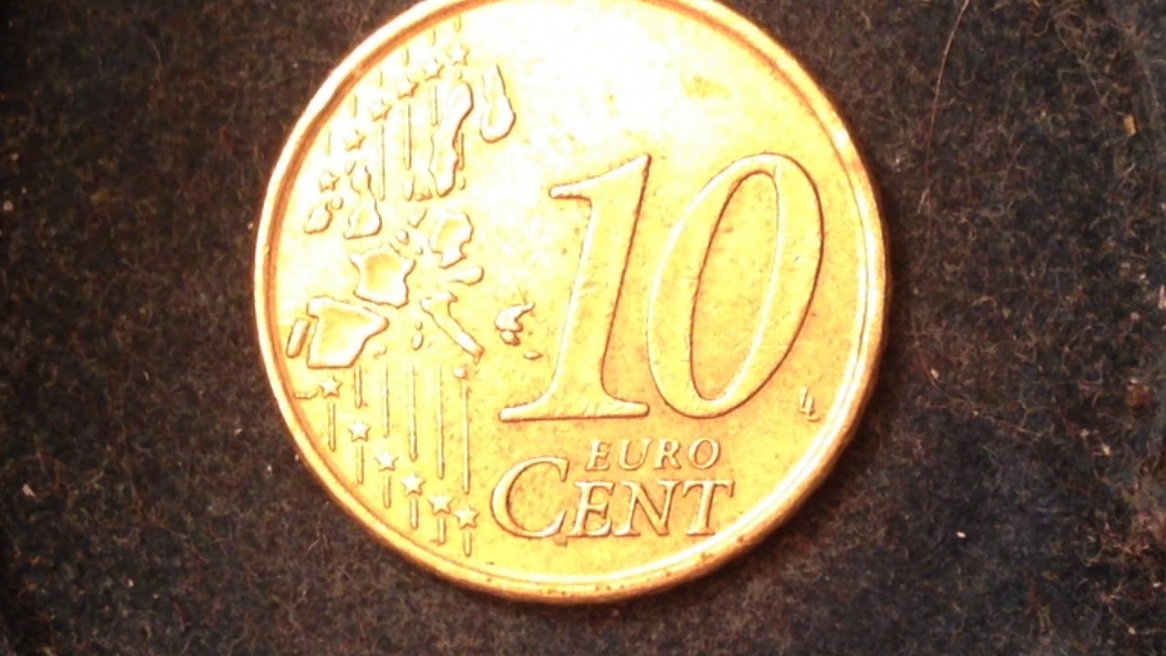 Spain 10 Euro Cent Coin Dated 2001