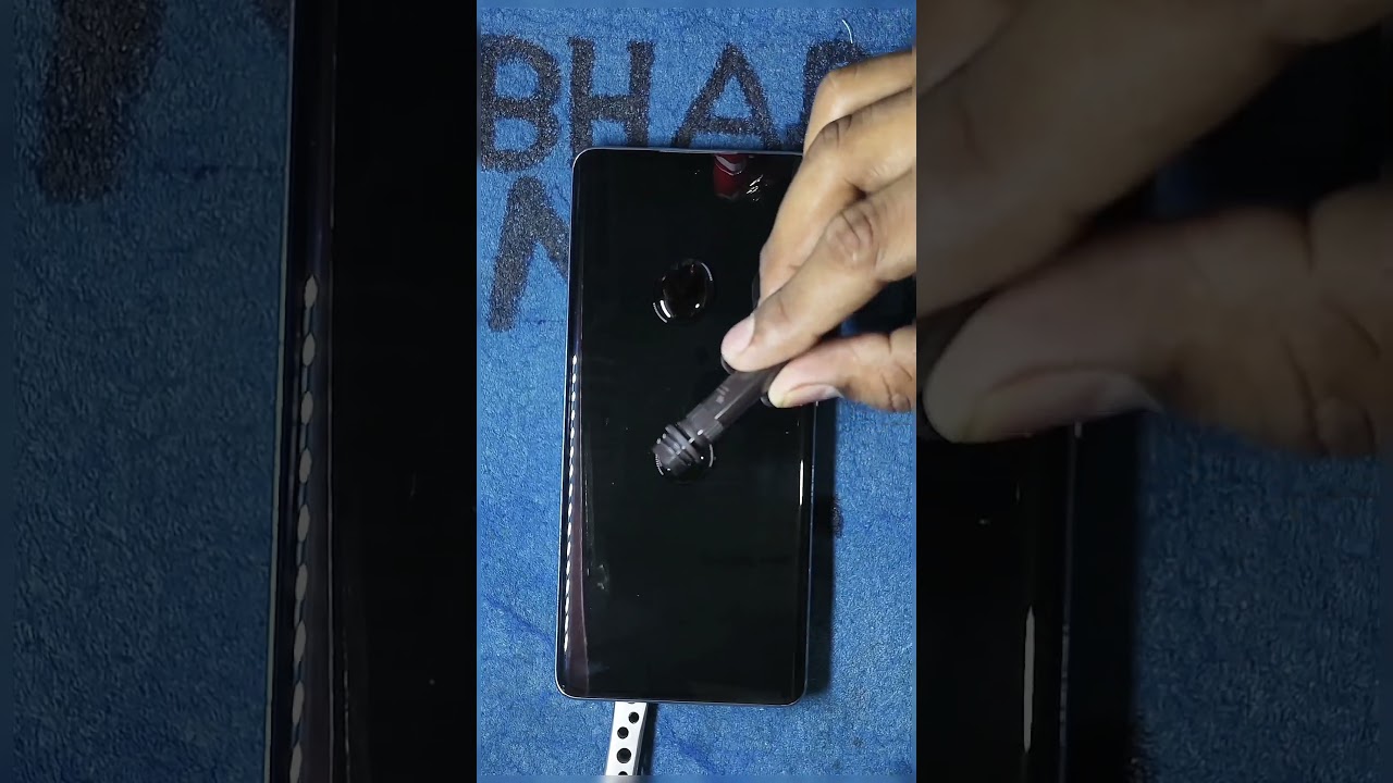 Never give up 👿 UV tempered glass ....